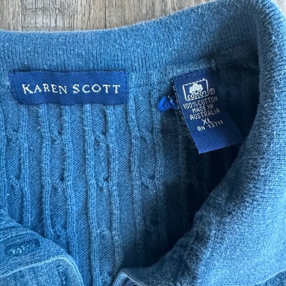 Vintage Blue Sweater Vest Made in Australia XL - Picture 3 of 4